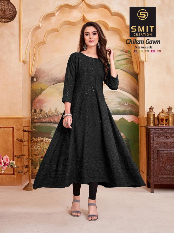 SMIT CHIKEN Fancy Festive Wear Long Anarkali Latest Kurtis Collection